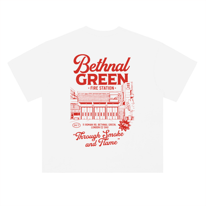 Bethnal Green Station Illustrated T-Shirt (Red)