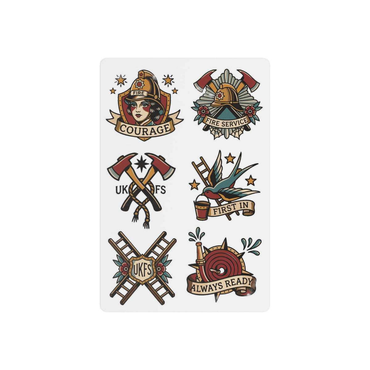 Firefighter Temporary Tattoos