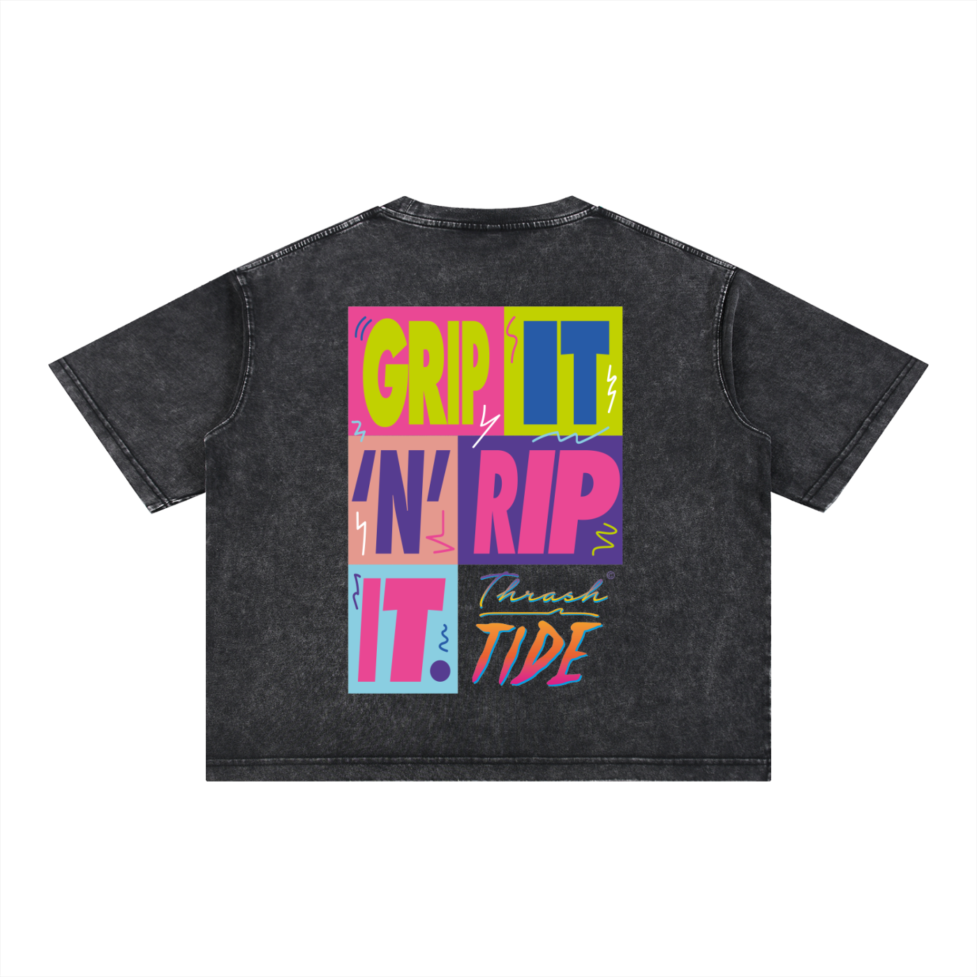 Thrash Tide | Boxy Mineral Wash Surf T-Shirt