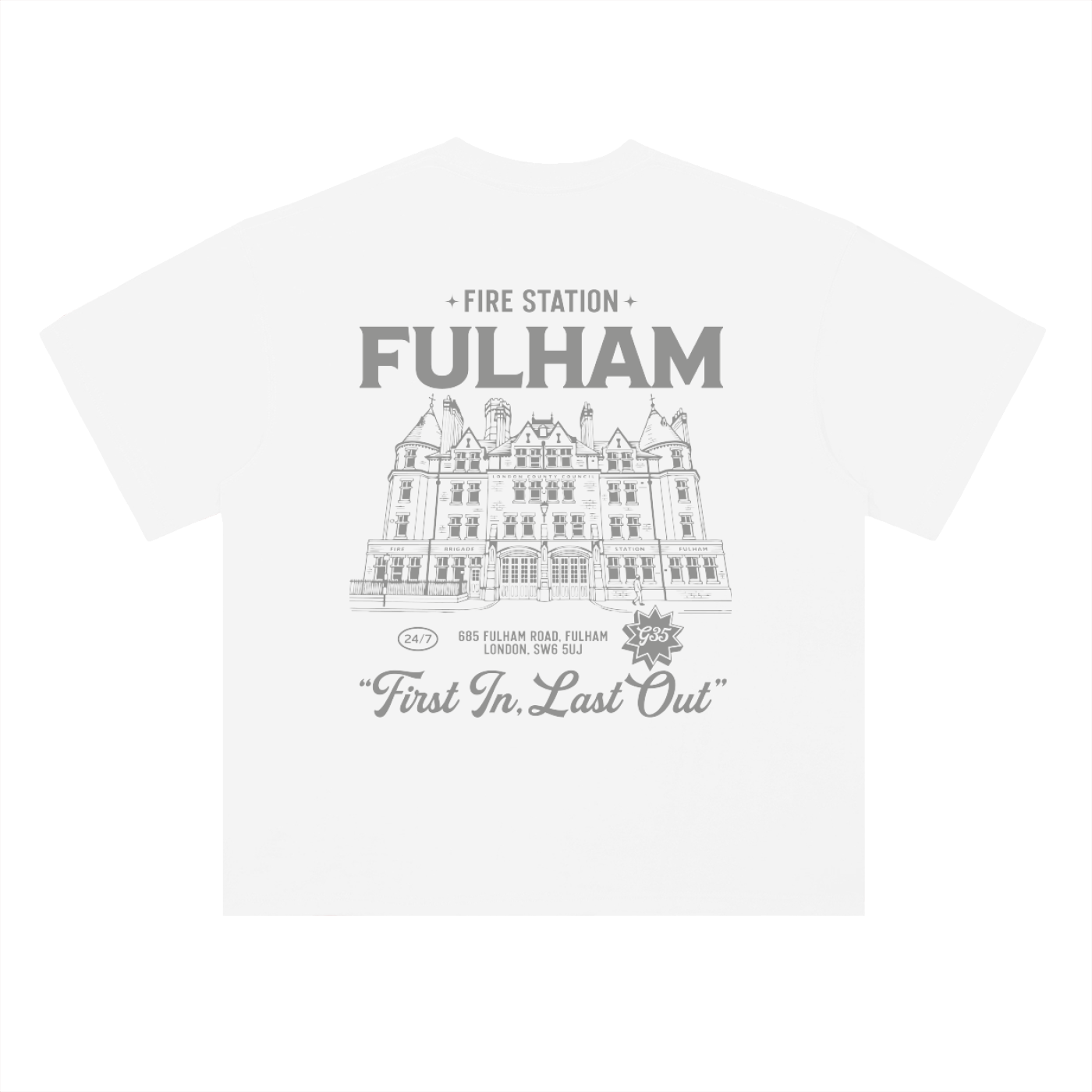 Fulham Station Illustrated T-Shirt (White)