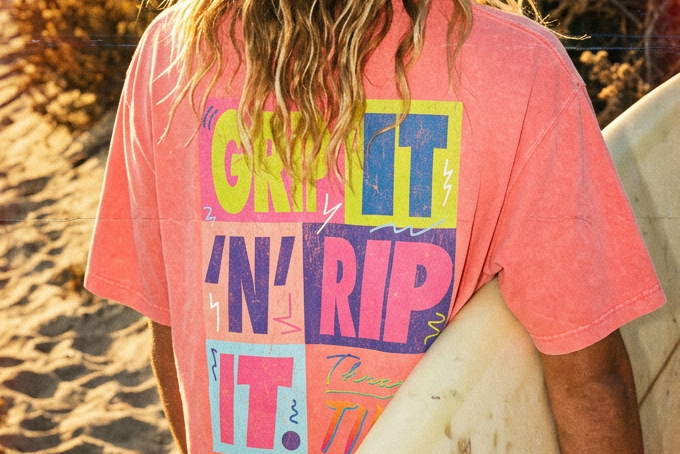 Thrash Tide | Boxy Mineral Wash Surf T-Shirt