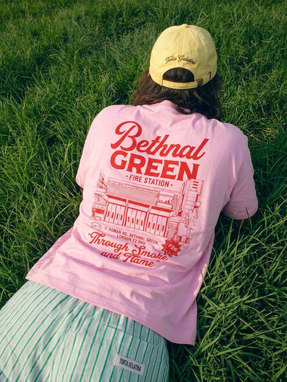 Bethnal Green Station Illustrated T-Shirt (Red)