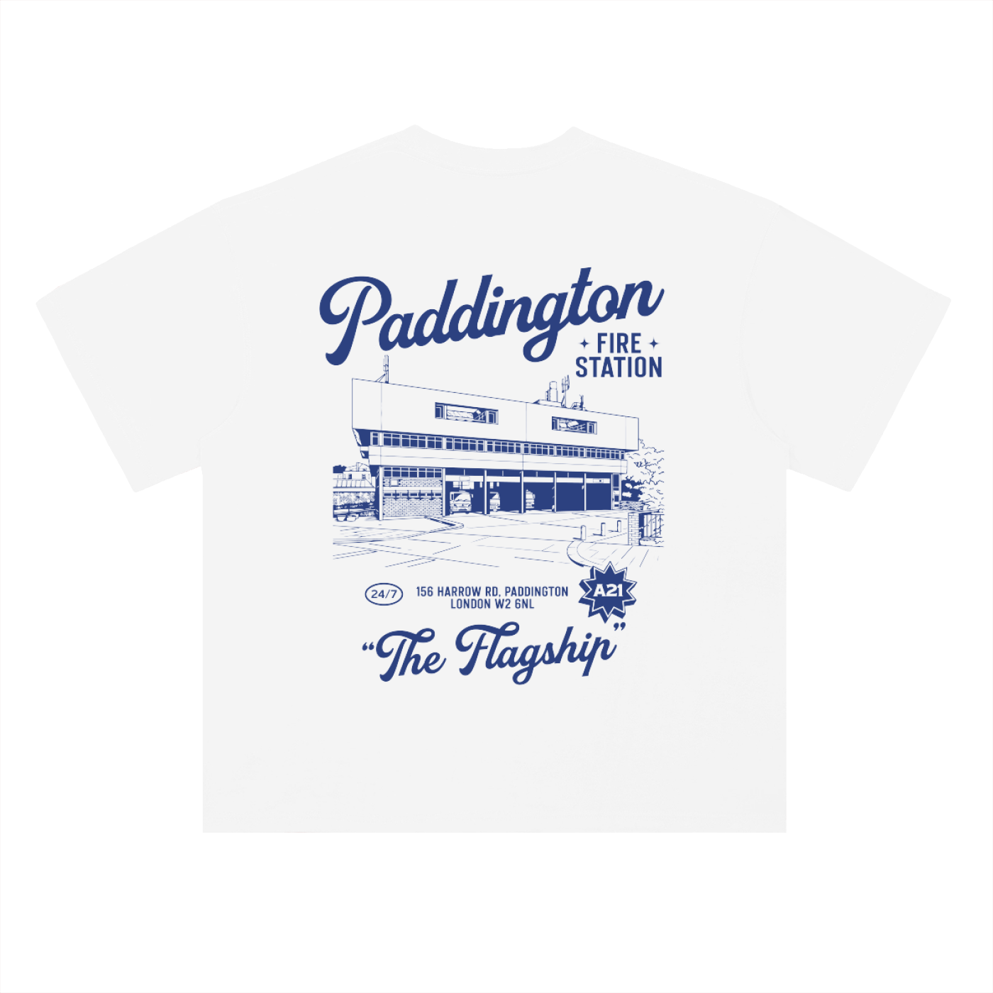 Paddington Station Illustrated T-Shirt (Blue)