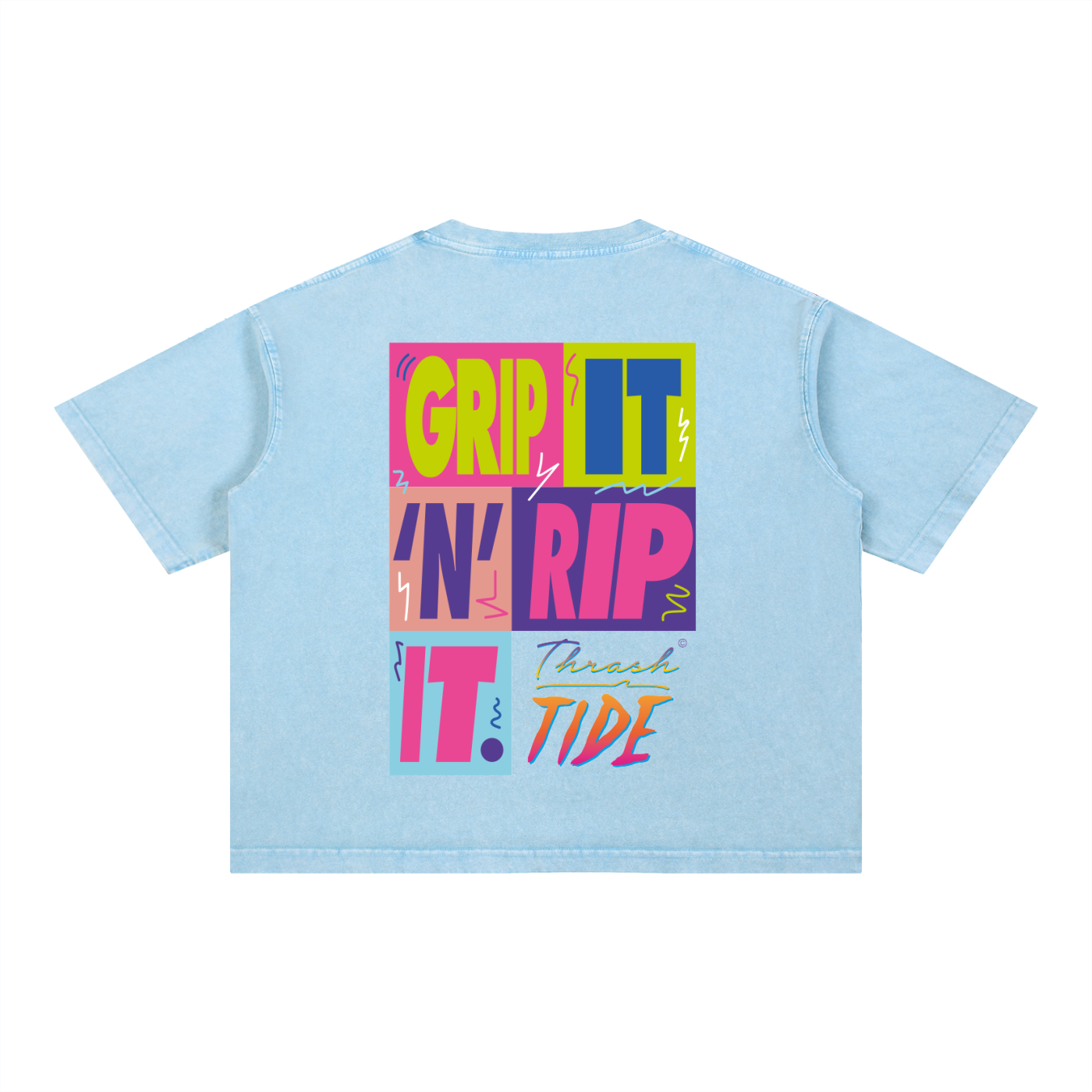 Thrash Tide | Boxy Mineral Wash Surf T-Shirt