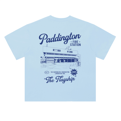 Paddington Station Illustrated T-Shirt (Blue)