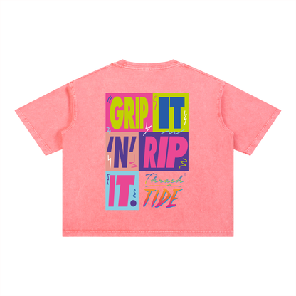 Thrash Tide | Boxy Mineral Wash Surf T-Shirt