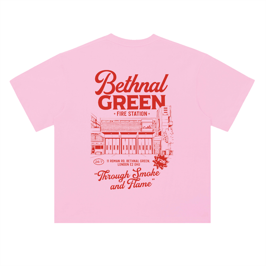 Bethnal Green Station Illustrated T-Shirt (Red)
